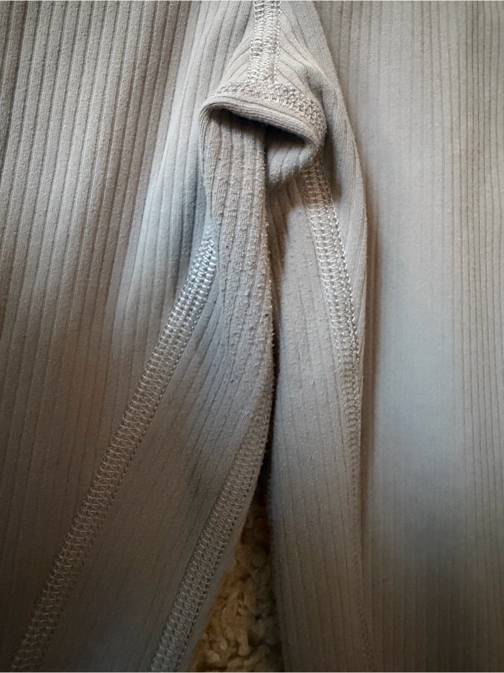 Lululemon Ribbed Full-Length Leggings – Light Blue – Size 4 - Picture 2 of 6